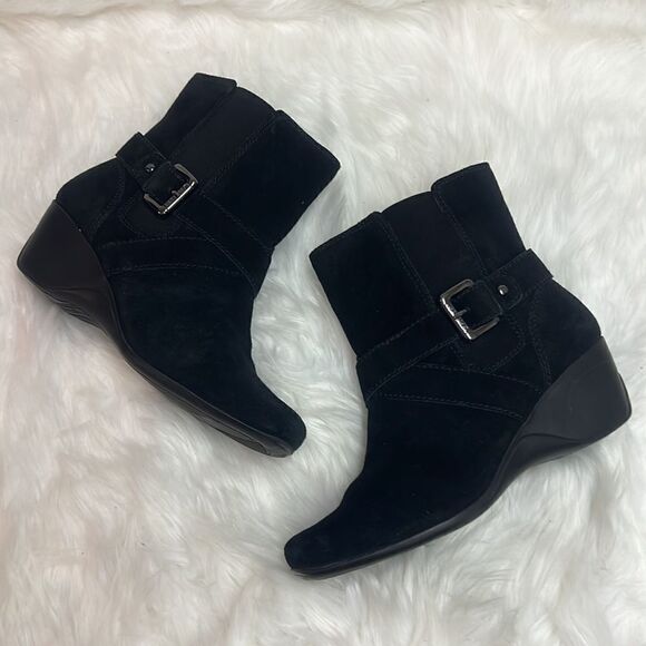 Anne Klein MONTAGUE Wedge Ankle Bootie Size 9 BIN 15 - Picture 2 of 10